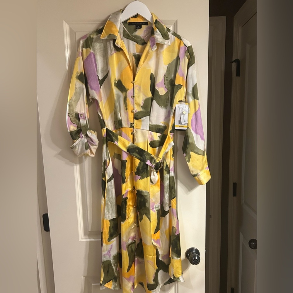 French Connection Multicolor Long Sleeve Dress